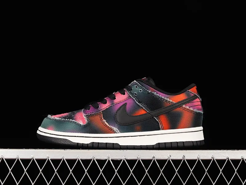 All Categories Nk SB Dunk Series Nk SB Dunk Low Low-top sneakers Pure original version Nk Dunk Low "Graffiti" Street graffiti Black and purple tie-dye SB low-top sports and leisure sneakers DM0108-002